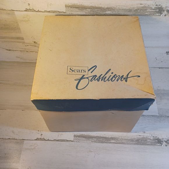 Vintage Raffia White Hats With Netting Original Sears Roebuck And Company box - Picture 9 of 13